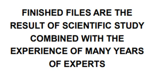 Test sentence in capital letters reading FINISHED FILES ARE THE RESULT OF SCIENTIFIC STUDY COMBINED WITH THE EXPERIENCE OF MANY YEARS OF EXPERTS, used to demonstrate word skipping during reading